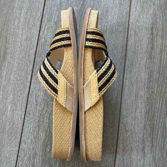 DOLCE VITA raffia sandals SELDA women size 6.5 beachy boho open-toe  EUC - Picture 2 of 7